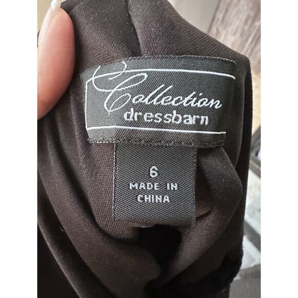 VTG'90s y2k Black Chiffon Draped Cocktail Slinky Midi Dress/Assimetrical Hem 6 - Picture 12 of 15